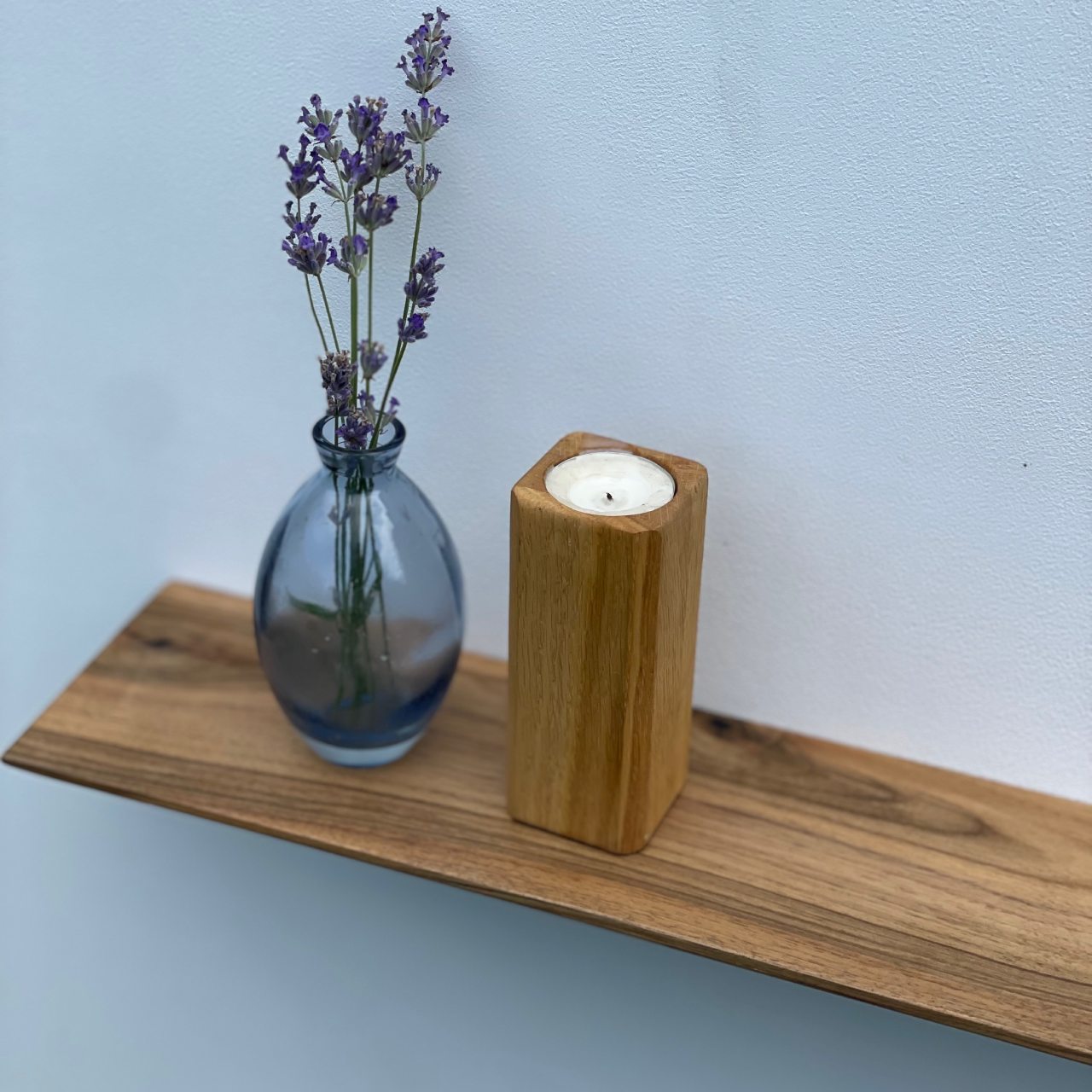Плаваюча полиця Walnut Simplistic trimmed edge
